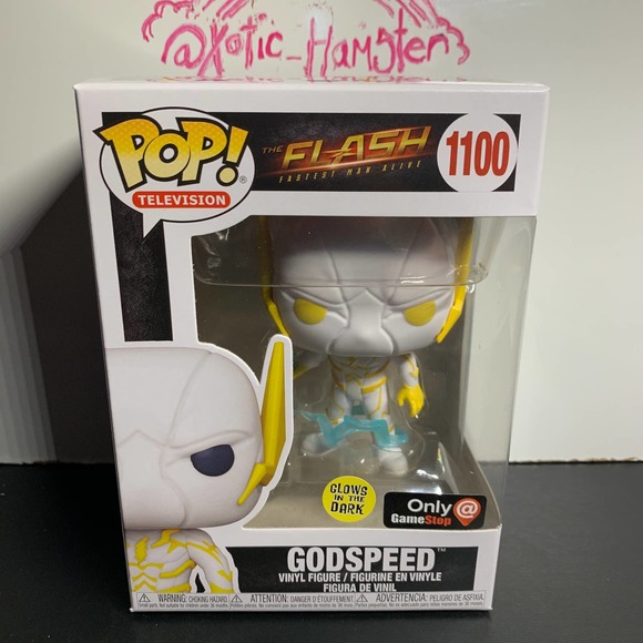 Funko POP! GODSPEED The Flash GITD Glow In The Dark GameStop Exclusive DC #1100